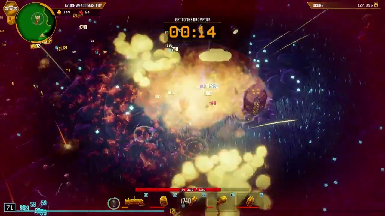 Deep Rock Galactic Survivor - Michael Bay build