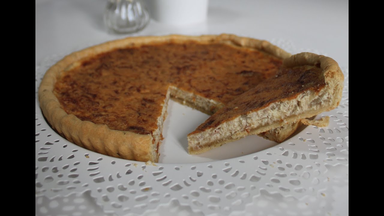 Quiche au thon et oignons caramélisés