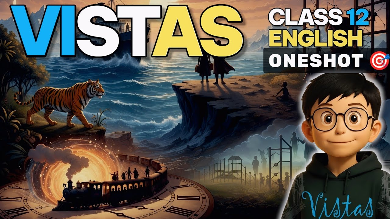 Vistas Detailed One Shot 🎯 | Class 12 English Full Book | All Chapters Hindi Animated
