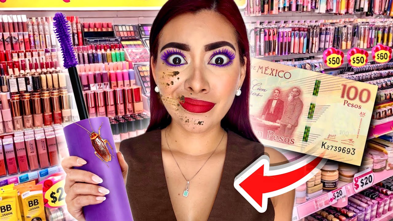 MAQUILLAJE COMPLETO con sólo $100 PESOS ($5us) en 2026⁉️⁉️😳 aún es posible??😱 | Rebeca Mendiola