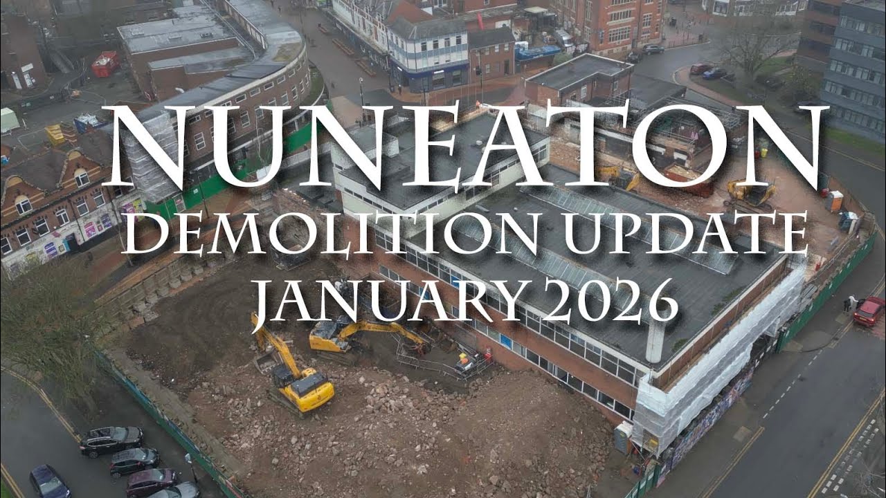 Nuneaton Town Centre demolition progress report.