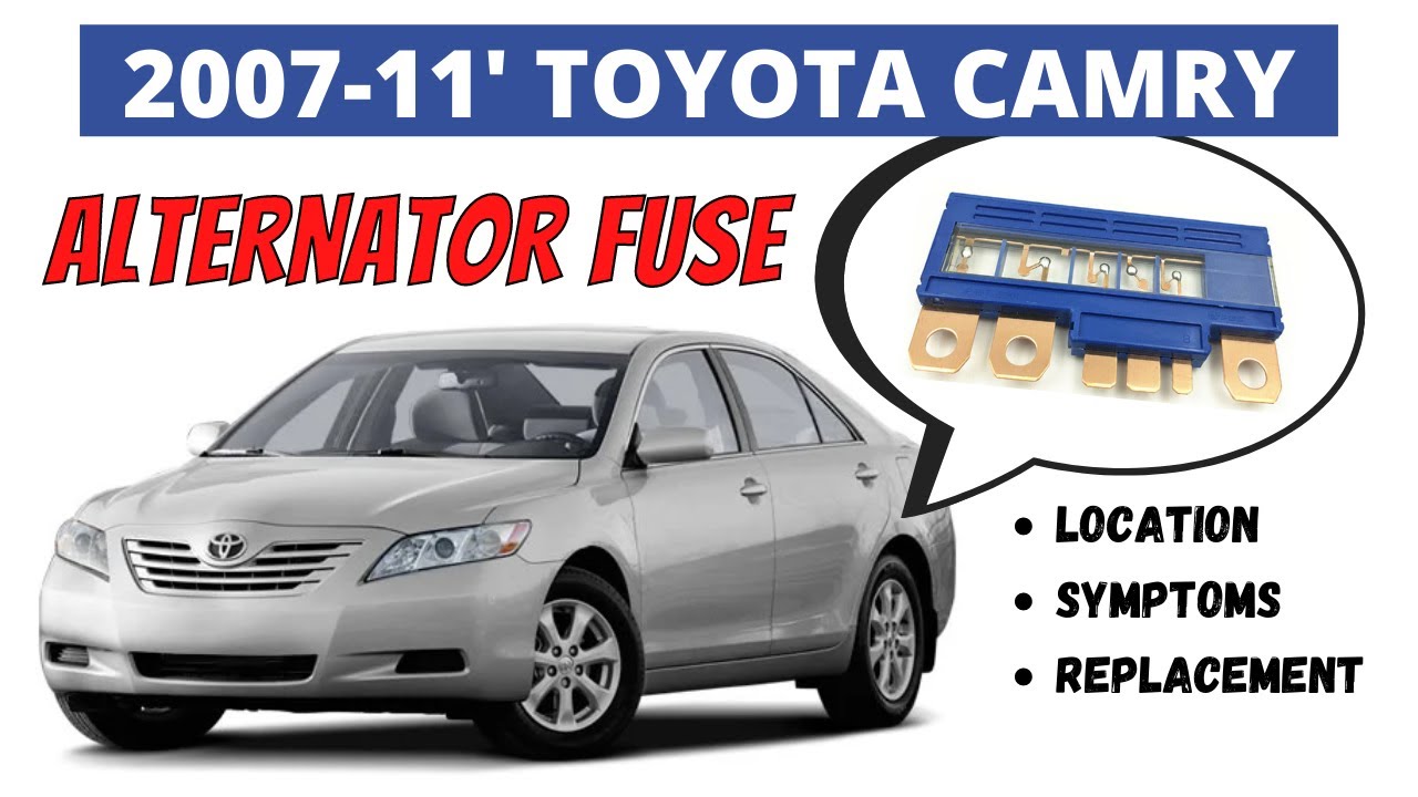Toyota Camry не заводится — замена предохранителя генератора
