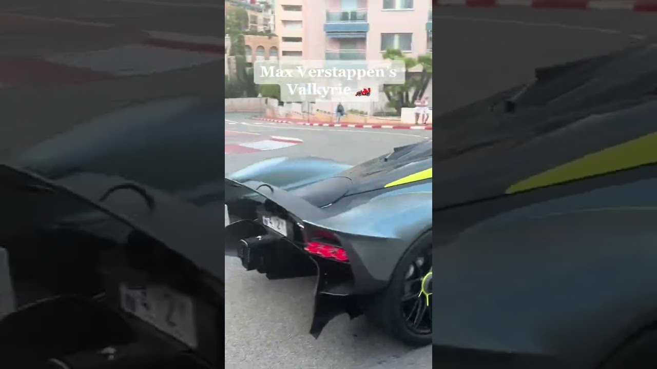 MAX VERSTAPPEN ASTON MARTIN VALKYRIE IN MONACO