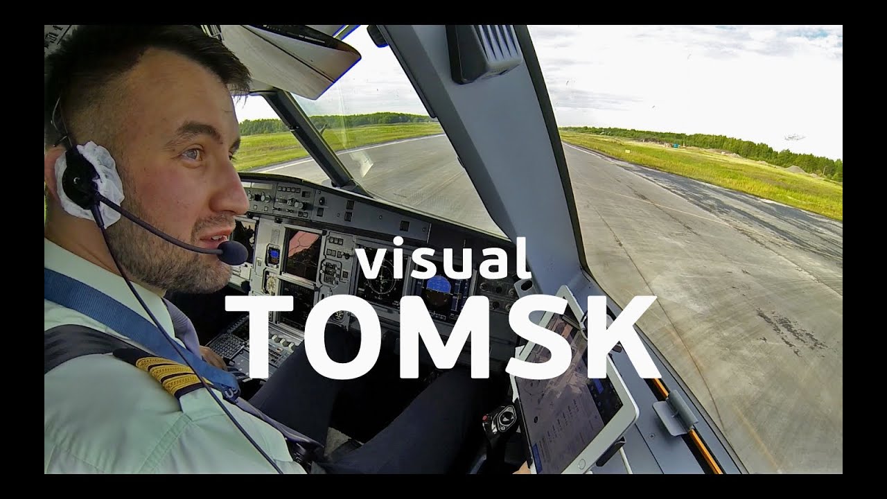 Tomsk UNTT Visual Approach A320 NEO