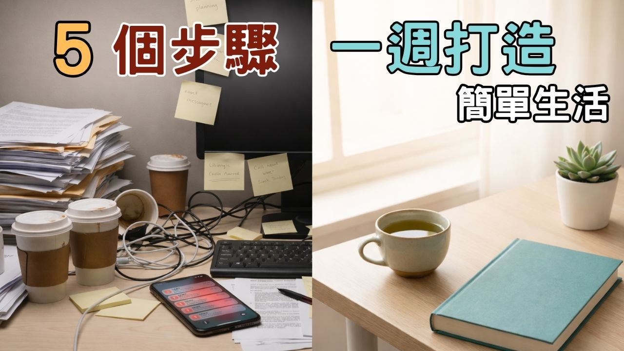一週改變你的日常習慣 ｜5個步驟 一週打造簡單生活｜#斷捨離#極簡#簡單生活#消費習慣#收納整理