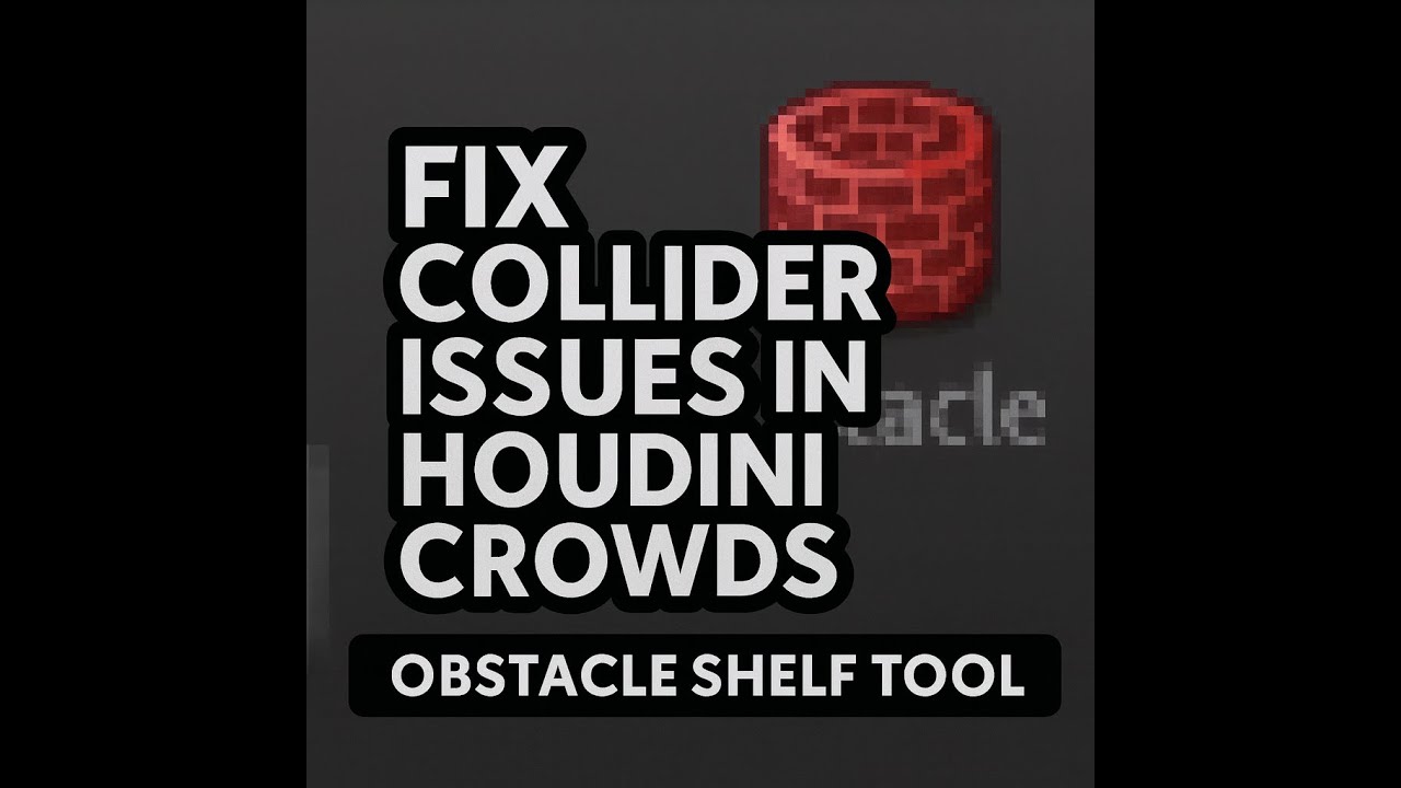 1) Introduction to Crowds: Avoiding Obstacles in Houdini 20.5 | Fix Collider Issues