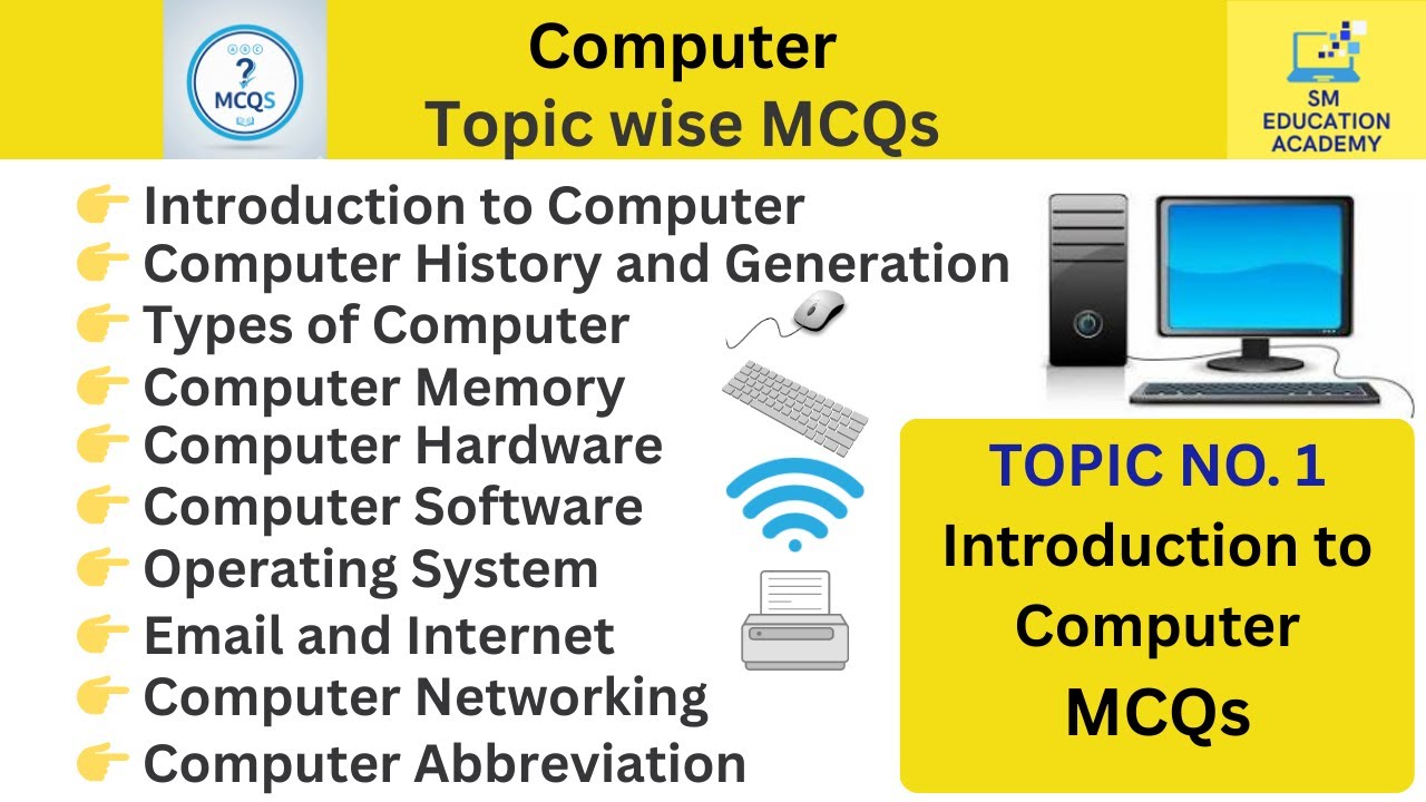Introduction to Computer 20 MCQs for Beginners
