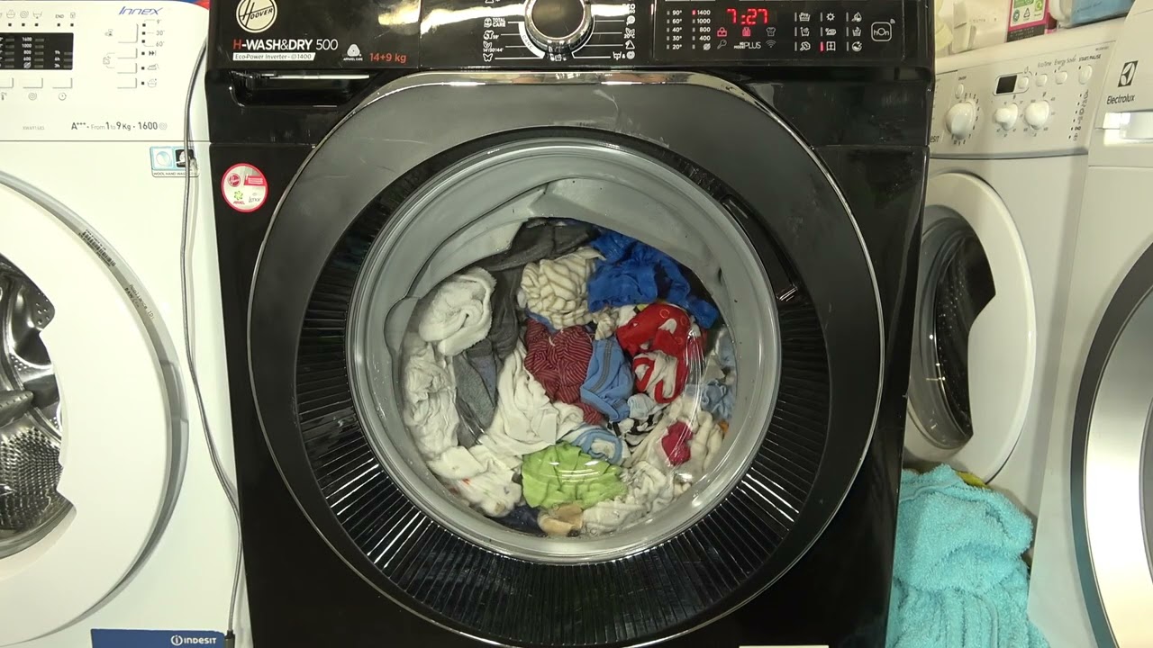 ECO 40-60 Wash and Dry Full load 9kg / Hoover H-wash & Dry 500 14kg HD4149AMBCB washer dryer