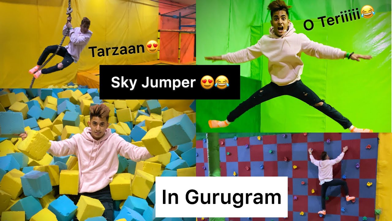 Skyjumper Trampoline Park Gurgaon😍 (Joravar Singh Kalsi)