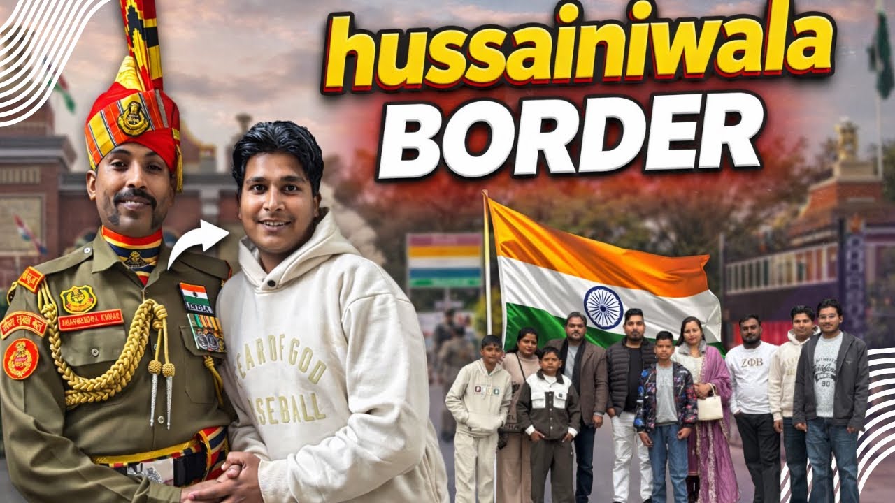Ajj gye hussainiwala border family nll#new #trending #vlog 