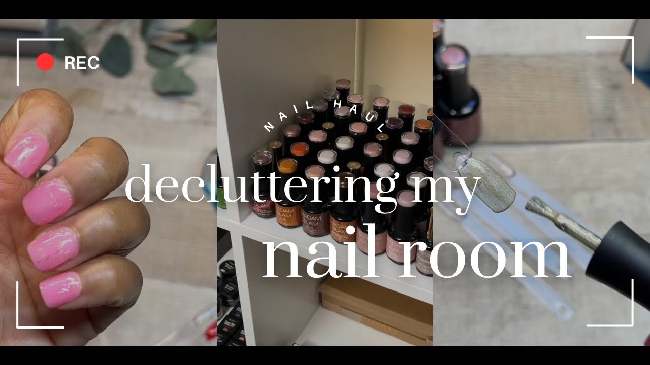 declutterred my nail room | *new* madam glam gel polish | cozy nail haul