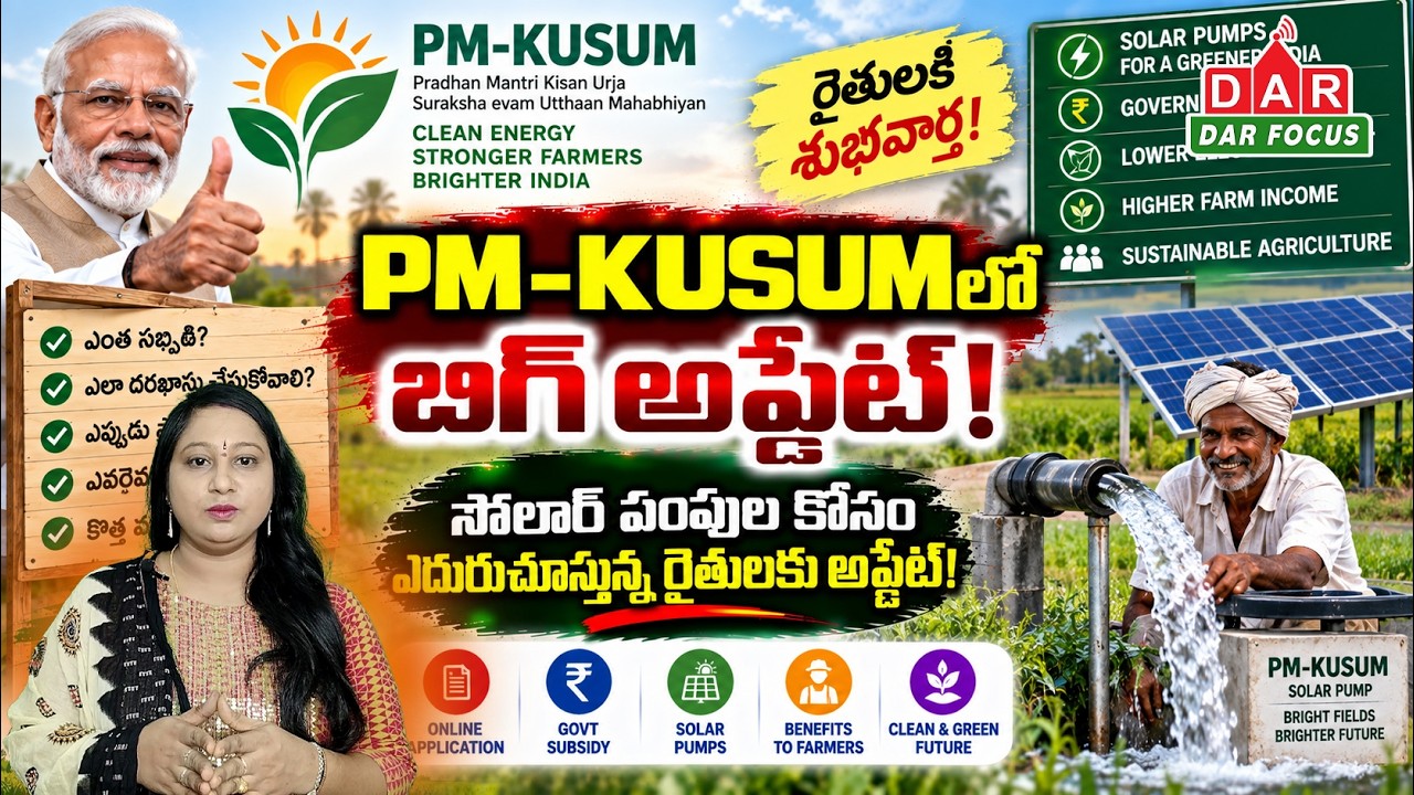 PM-KUSUM Scheme 2026: Solar Pumps for Farmers With Government Subsidy | New Phase & Latest Update