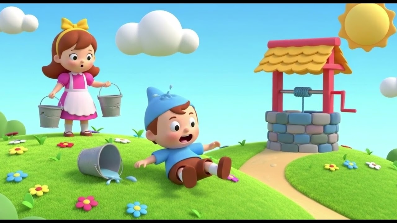 Jack & Jill |Nursery Rhymes for Kids | Fun Learning Songs | Kids Melody
