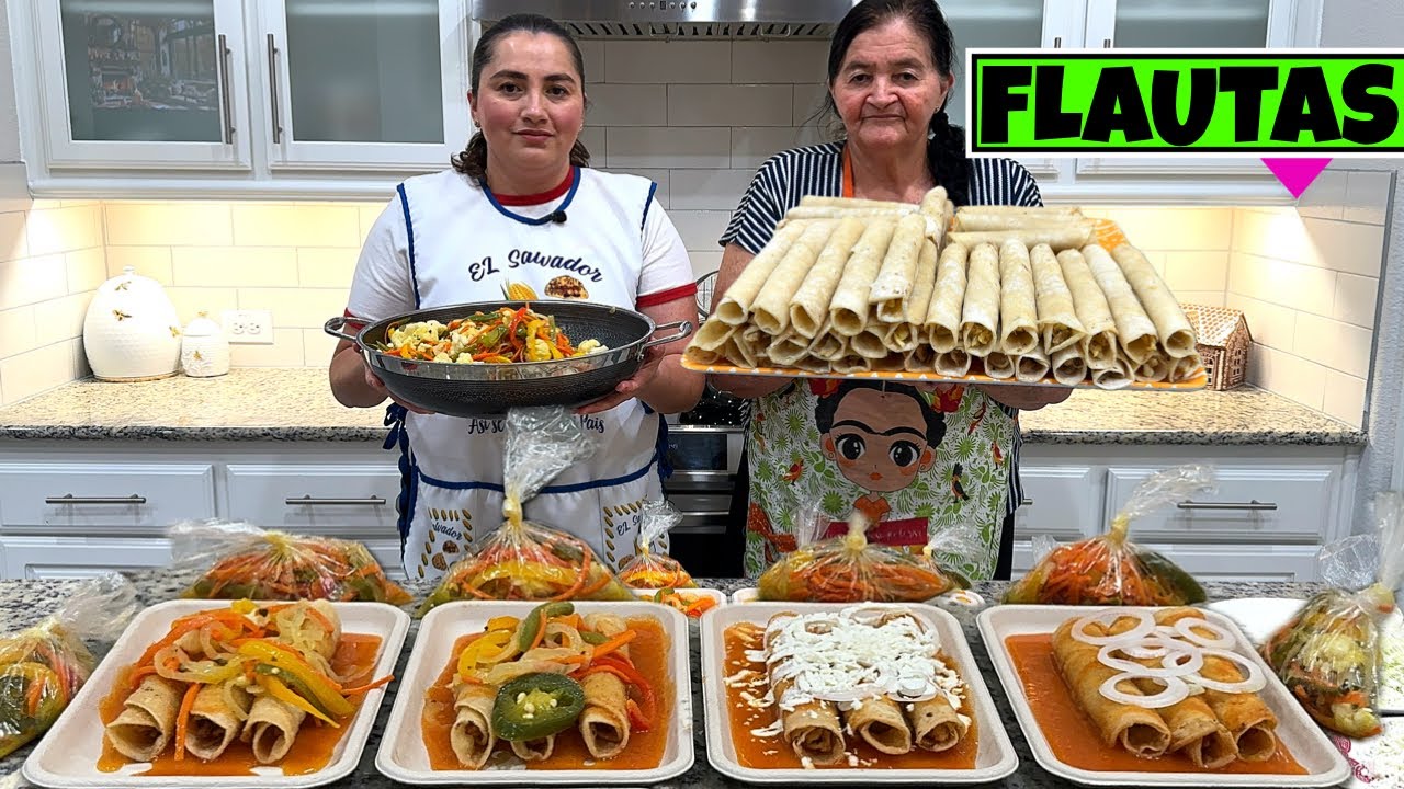 Flautas de pollo - Receta SÚPER CRUJIENTE que no falla! 🤩🌮