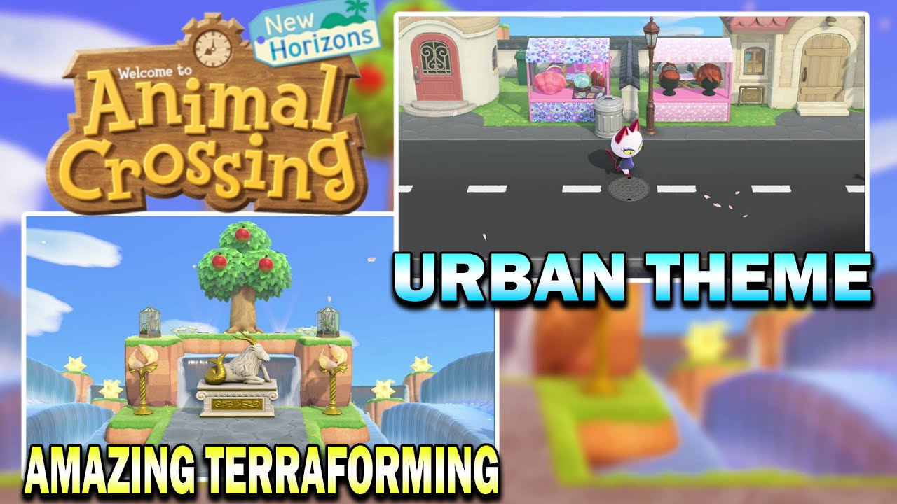 Check Out This Urban Themed 5 Star Island! Animal Crossing New Horizons Island Tour