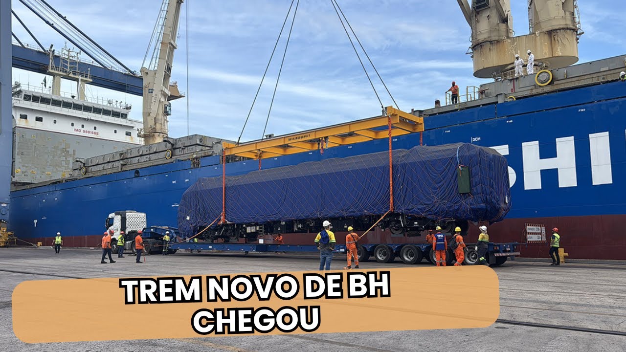 CHEGOU O NOVO TREM E BH E TESTE COM TRECHO NOVO