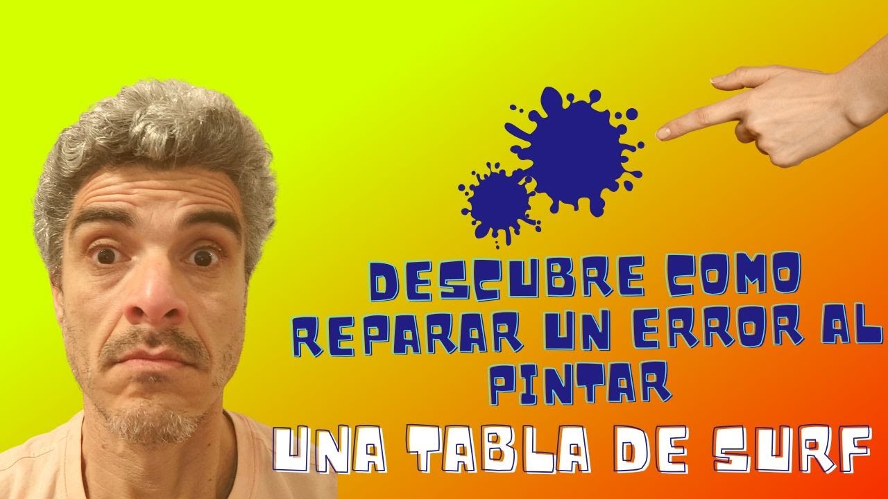 Descubre como remover una mancha al pintar una tabla de surf