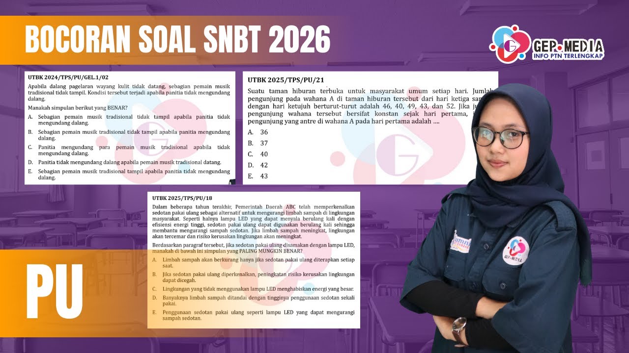 Bocoran Soal SNBT 2026 PENALARAN UMUM (PU) | GEP Media