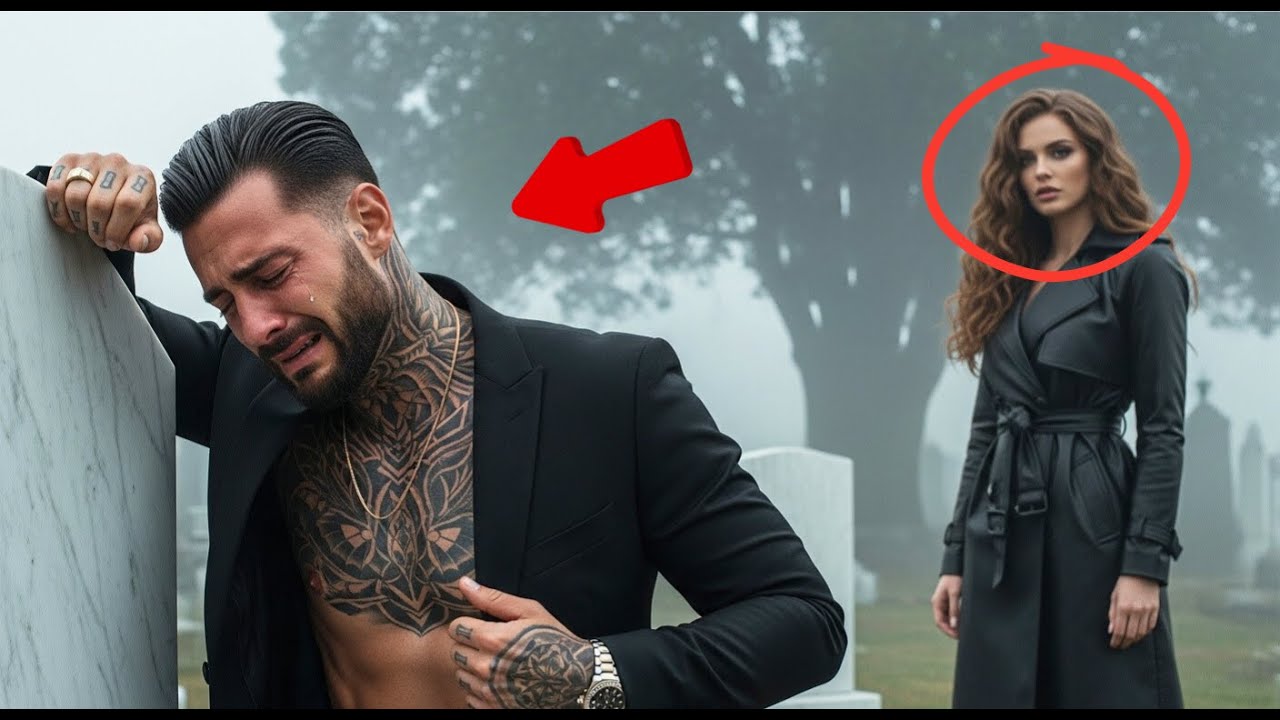 Mafia Boss Cries at His Ex’s Grave—Not Knowing She’s Alive and Watching Him from the Shadows Today