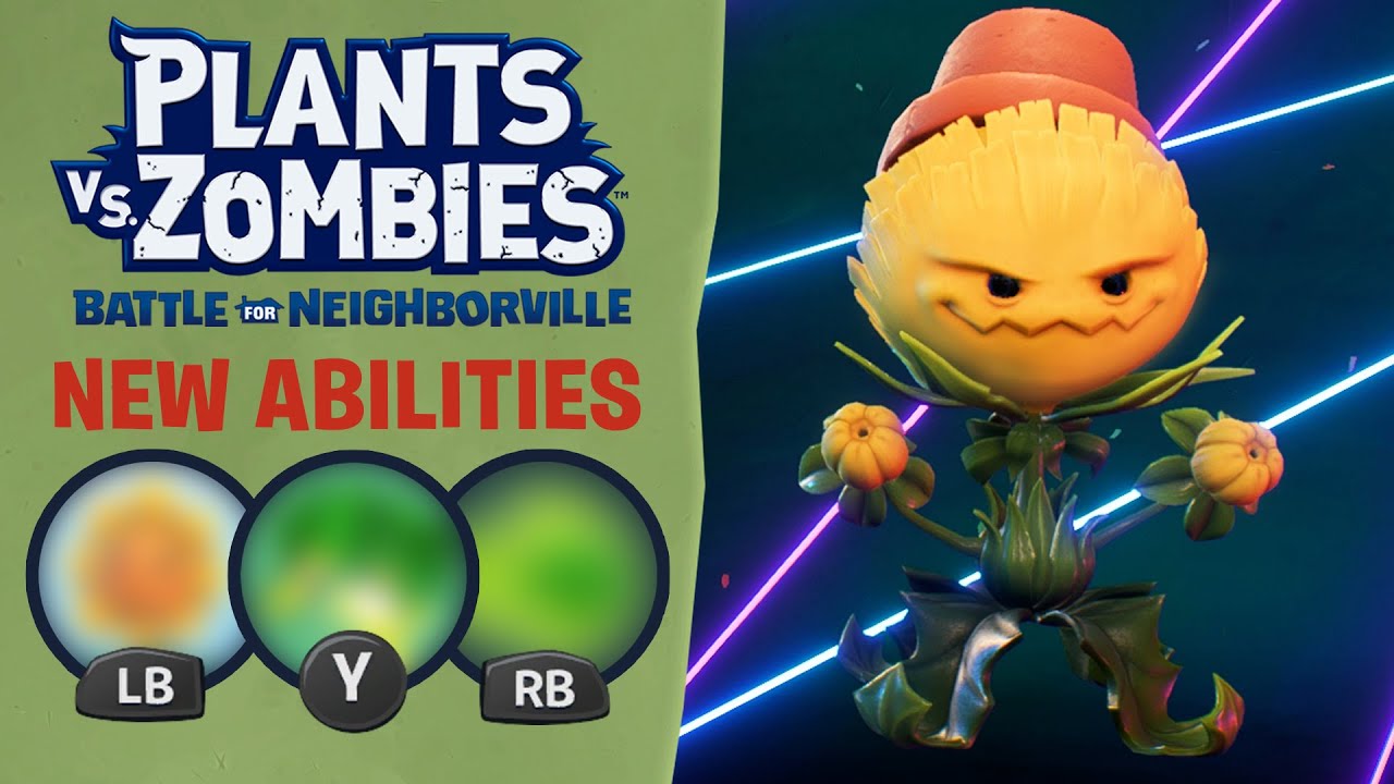 Сделал Дикий Цветок в Горшке играбельным и выбрал ему Способности - PvZ Битва за Нейборвиль