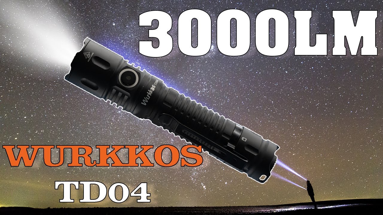 Wurkkos TD04 - 3000lm - Présentation complète d'un  lampe à moins de 30€ - Ca vaut le coup?