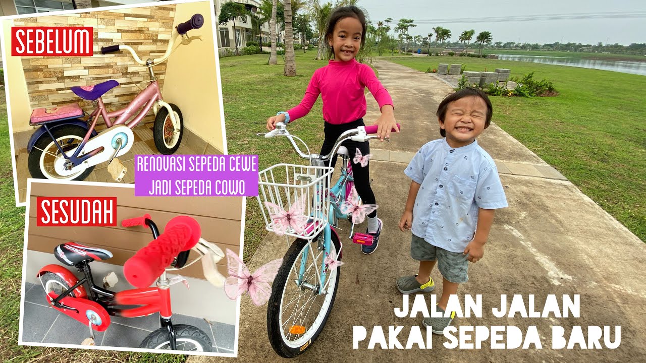 Keliling Naik Sepeda dari Playground ke Playground | Renovasi Sepeda Zara Cute ke Little Kenzo