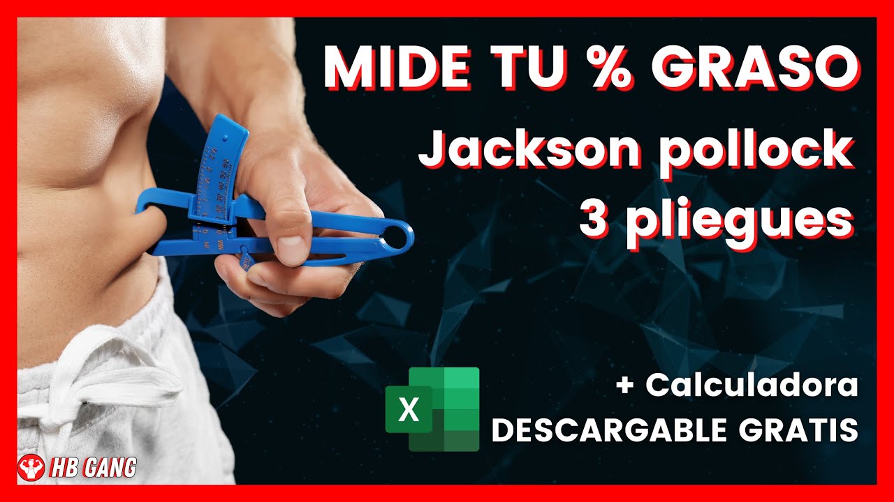Como MEDIR mi PORCENTAJE de GRASA 3 pliegues JACKSON POLLOCK