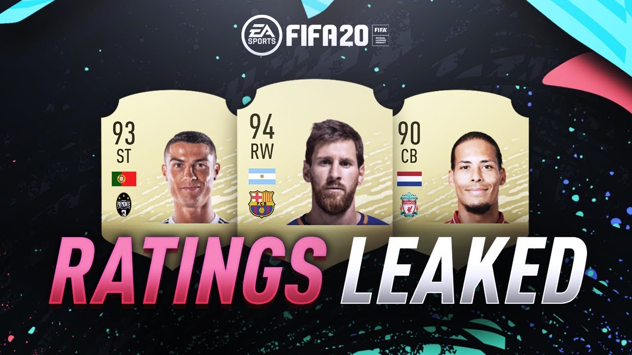 OFFICIAL FIFA 20 RATINGS! [LEAKED] FT. RONALDO, Van Dijk & MORE! #FIFA20 ULTIMATE TEAM