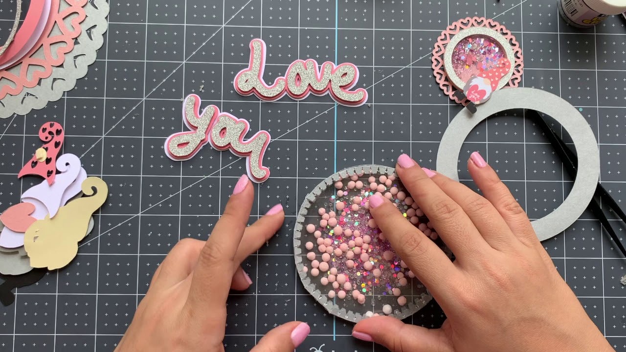 Valentine´s cake topper shaker, for cricut and cameo, cut file.