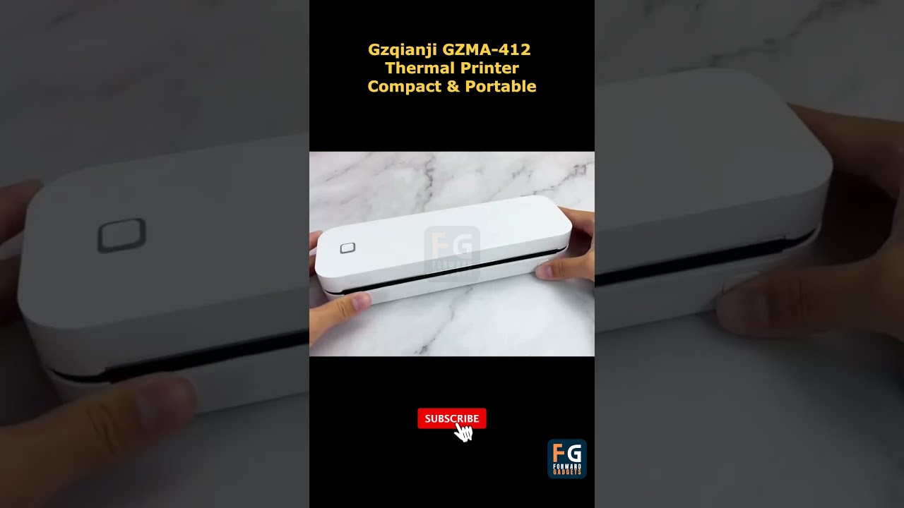 GZQIANJI GZMA412 Thermal Printer | Portable A4 Bluetooth Printer 4 Home/Office/School Use #trending