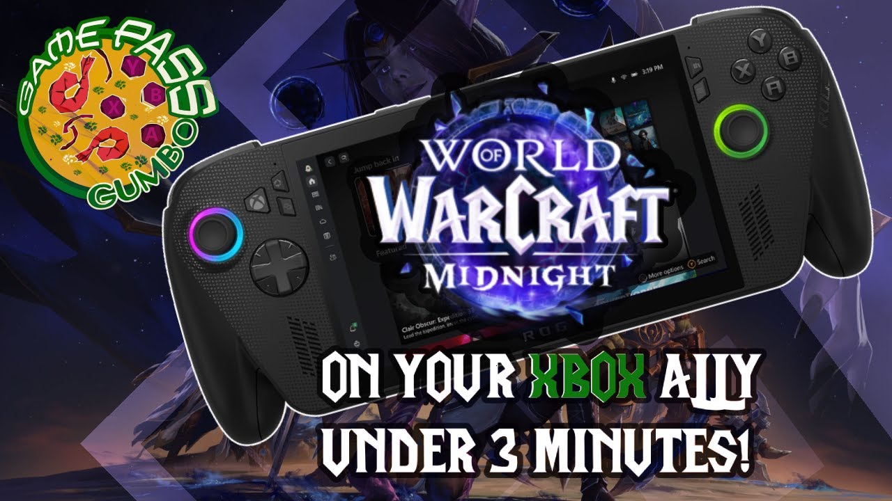 World of Warcraft on your XBOX ROG ALLY in under 3 minutes!!