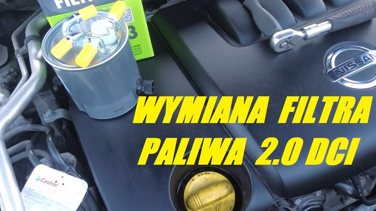 Wymiana filtra paliwa 2.0 DCI Nissan Qashqai, X-Trail, Renault, Koleos, Laguna, Megane, Scenic