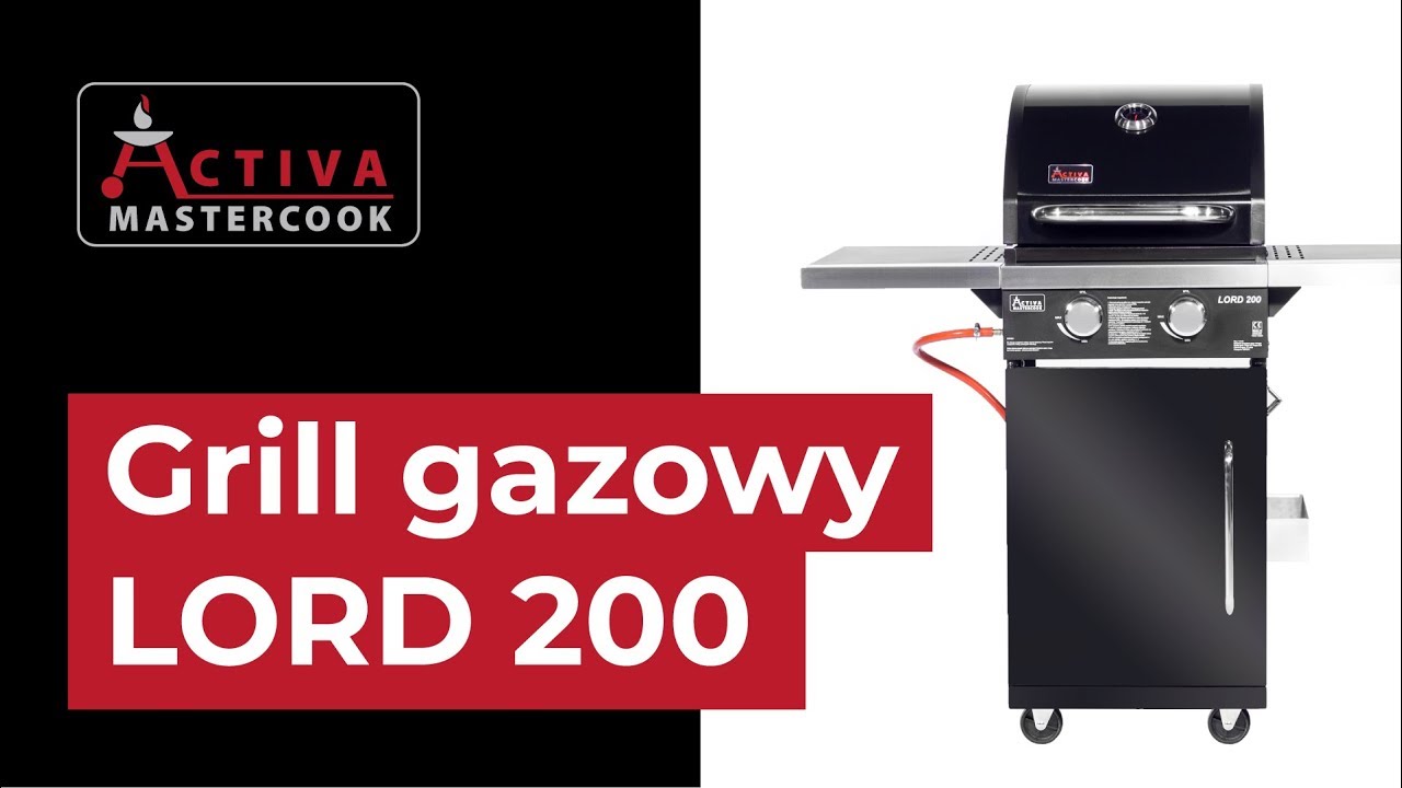 ACTIVA Polska Grill gazowy LORD 200 7,0 kW | Ruszt żeliwny + gniazdo LPG