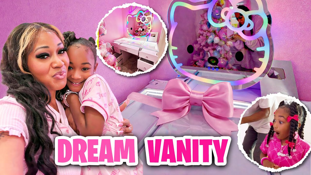 I SURPRISED MY DAUGHTER WITH HER DREAM VANITY!🎀✨ Vanity Impressions