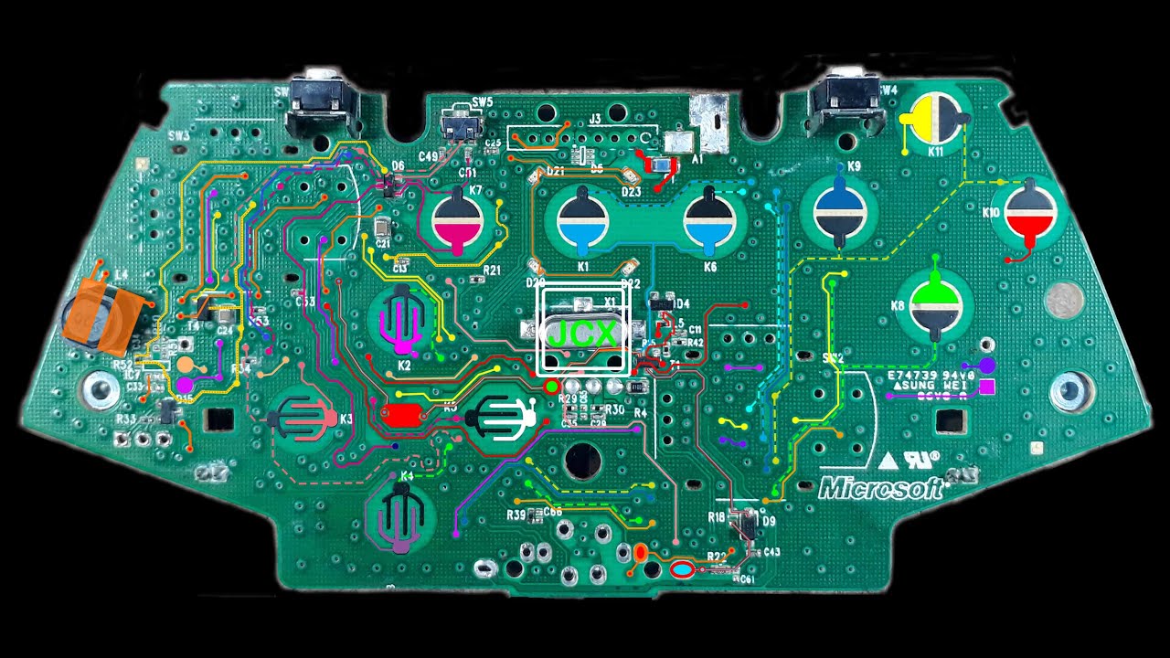 DIAGRAMA CONTROL XBOX 360 