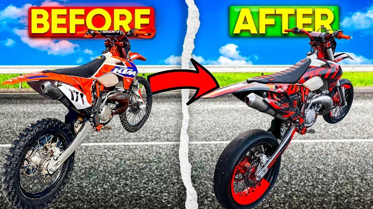 Трансформация KTM 250 EXC Supermoto!