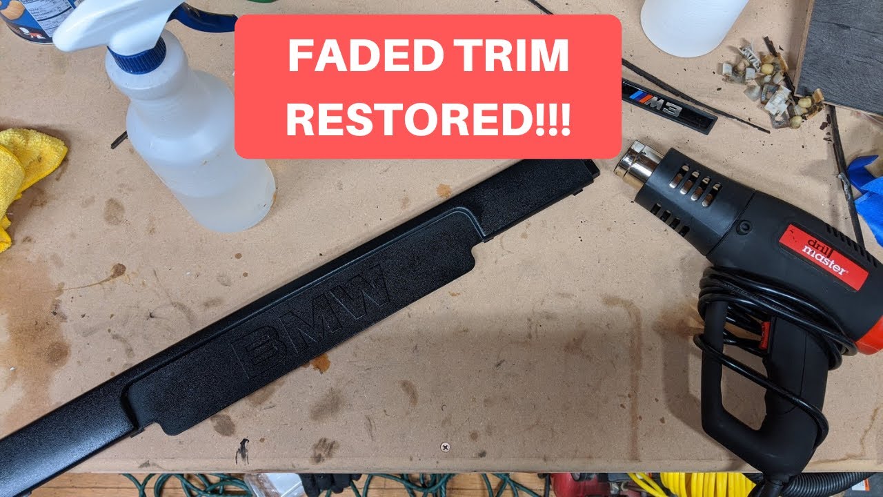 How To Restore Black Plastic Trim on a BMW M3 E36
