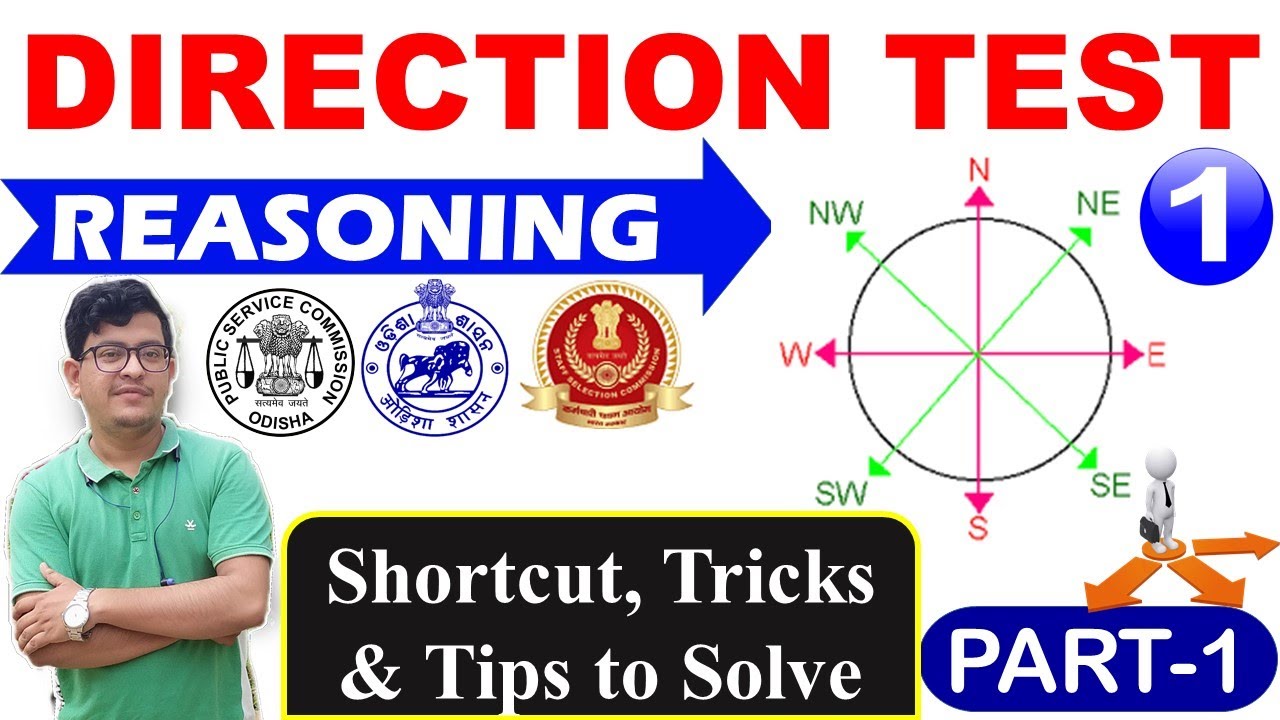 Direction Sense Test। Reasoning Tricks on Direction।Angle Based Questions Part1।OPSC ASO,SSC,RRB etc