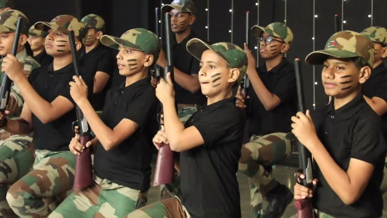 7 8 ARMY DANCE..OXFORD SCHOOL ANNUAL DAY ,UDHNA,SURAT-2025