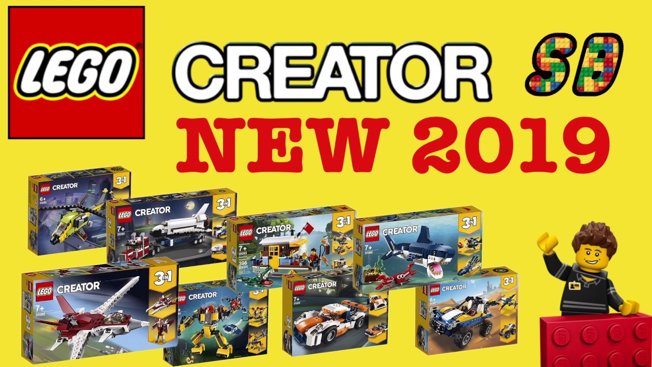 ALL NEW LEGO CREATOR 2019 Устанавливает зимнюю волну