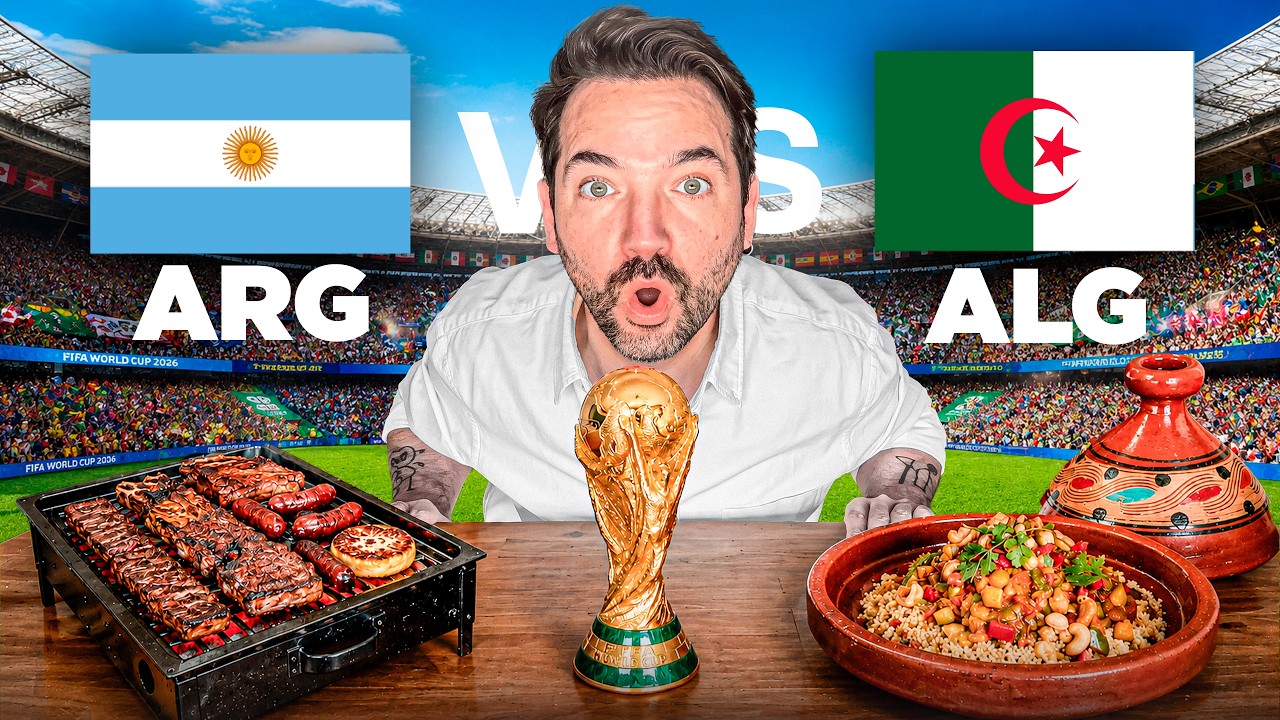 Argentina vs Argelia: &iquest;Qu&eacute; COME el pa&iacute;s rival? 🇩🇿 | Mundial de Comida 2026