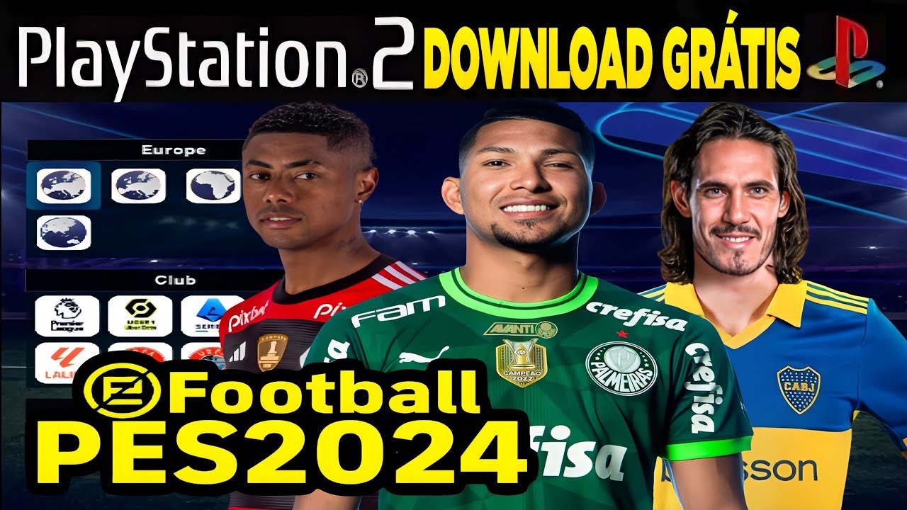 PES 2024 PS2 ISO ATUALIZADO EFOOTBALL DOWNLOAD GR&Aacute;TIS