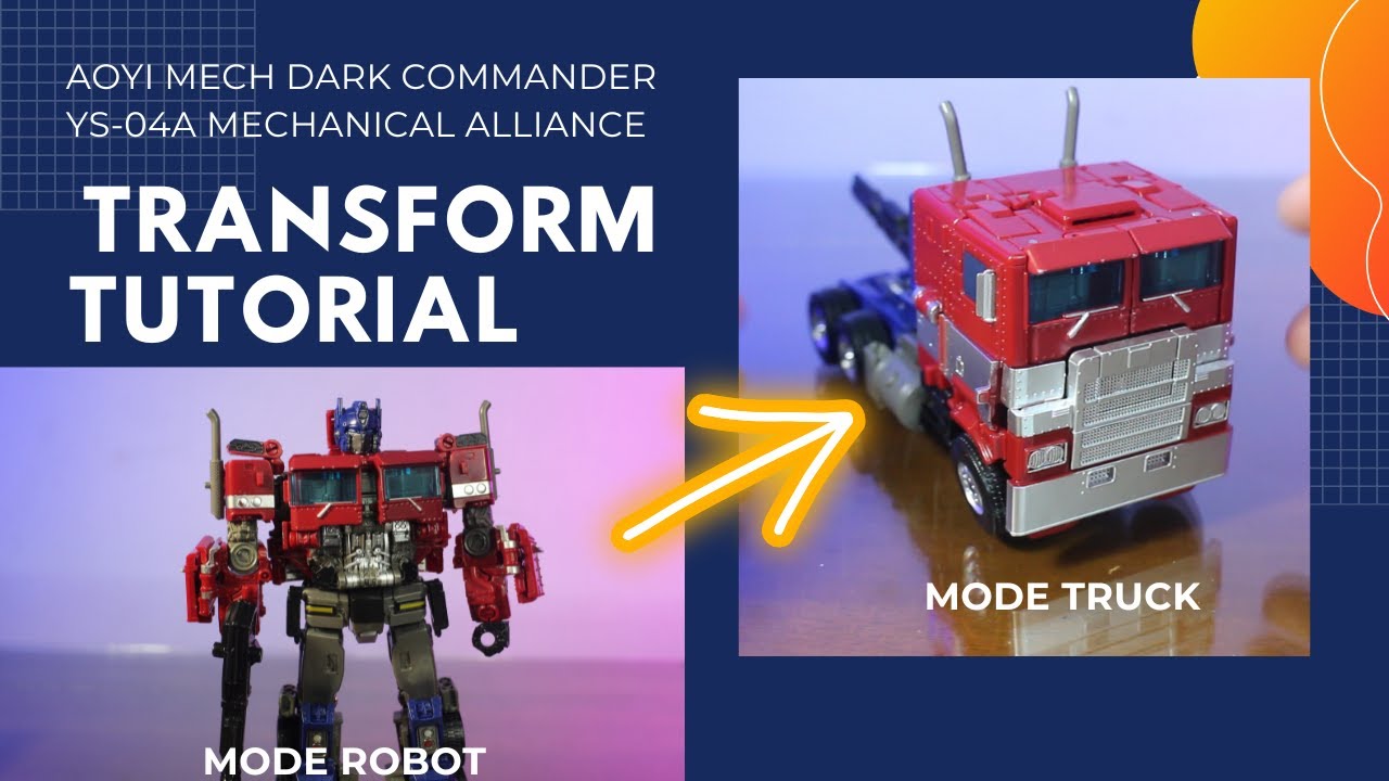 РУКОВОДСТВО ПО ЗАМЕНЕ МЕХАНИЧЕСКОГО АЛЬЯНСА AOYI DARK COMMANDER YS04 С РОБОТА НА ГРУЗОВИК