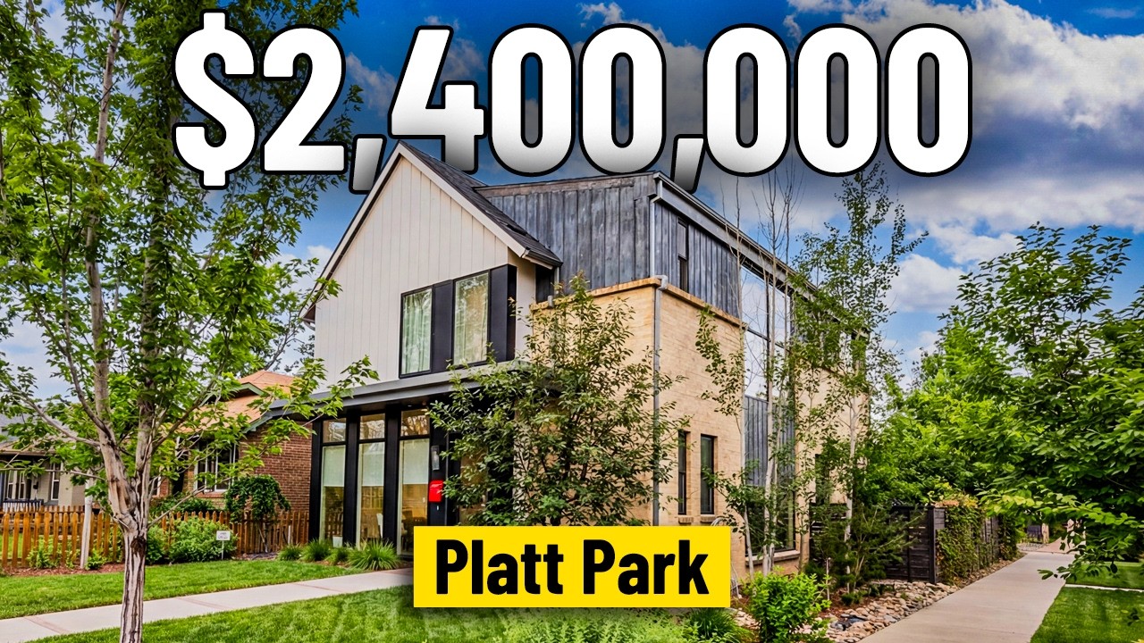 $2.4M Modern Home in Platt Park | Floor-to-Ceiling Windows & Corner Lot