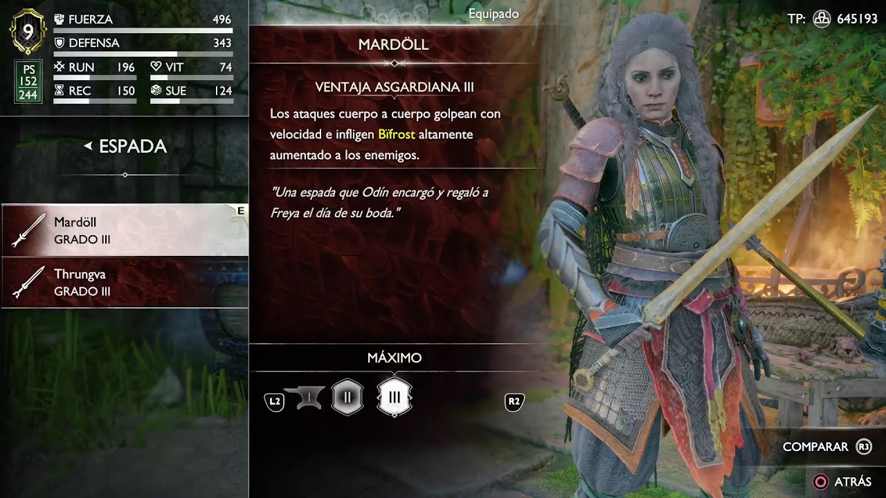 Rumbo al platino God of war Ragnarök PS5