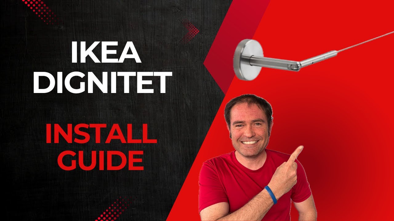 IKEA DIGNITET Curtain Wire Installation Step by Step