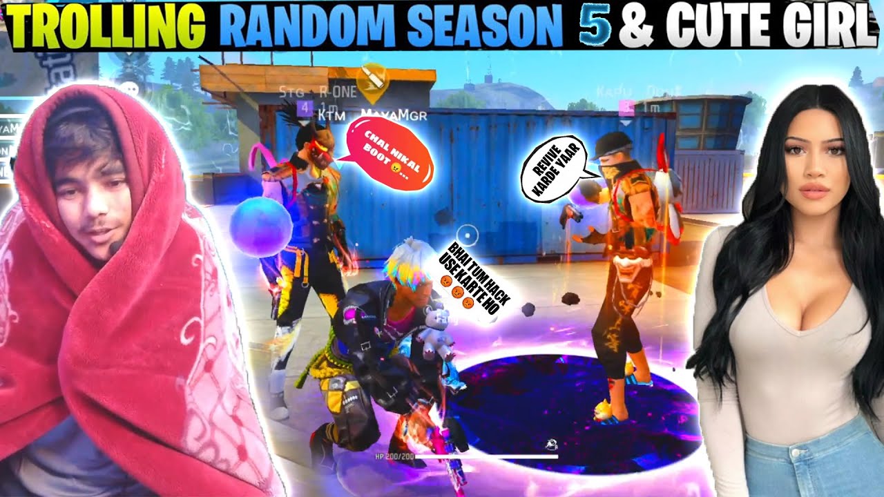 TROLLING RANDOM 2 GOLDEN SEASON 5 & CUTE GIRL ON CS RANKED😱 THEY CALL ME BOT😣