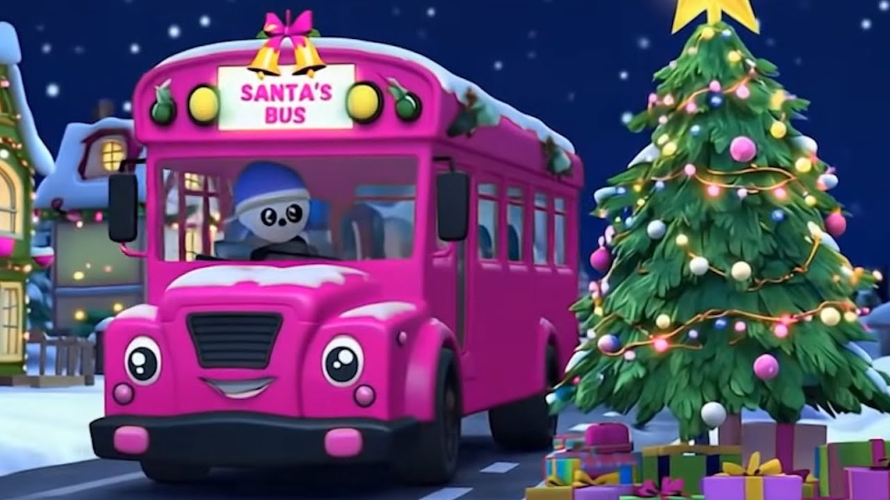 Christmas Wheels on the Bus | Fun Christmas Ride for Toddlers