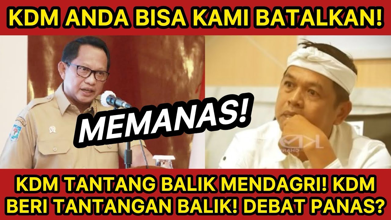 KEMENDAGRI ANC4M BATALKAN KDM, GUBERNUR JABAR TANTANG BALIK! SAYA TETAP NGOTOT LARANG ODOL!!