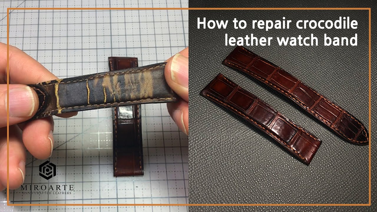까르띠에 악어가죽시계줄 복원수선  Repair Cartier crocodile watchband